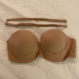 Victorias Secret strapless/convertible nude Bra